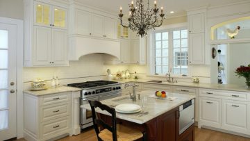 Top 3 principles of kitchen classic design: materials, colors and symmetry