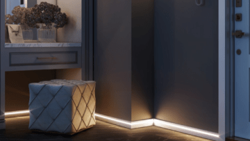 Interesting design ideas for a modern hallway